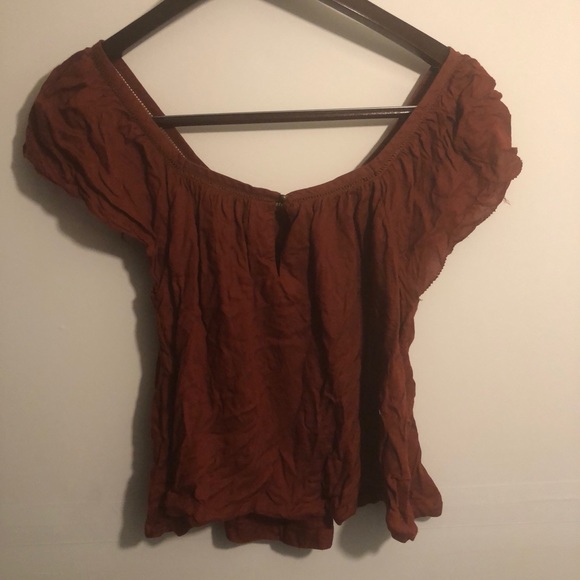 Mossimo Brown Blouse - Picture 3 of 5